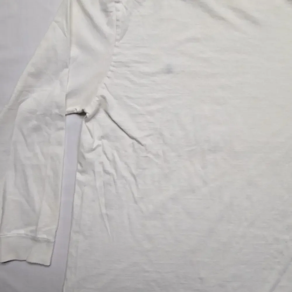 Polo Ralph Lauren Long Sleeve White Shirt Mens Large Embroidered Logo T-shirt